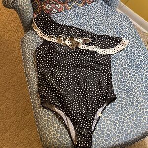 Summersalt Black and White Polka Dot One Piece